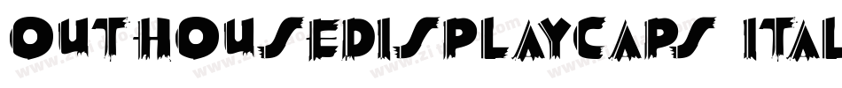 OutHouseDisplayCaps Italic字体转换